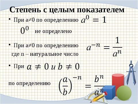 Как заменить дробь степенью с целым отрицательным показателем