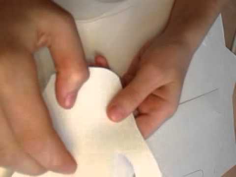 Как сделать перчатки из бумаги видео