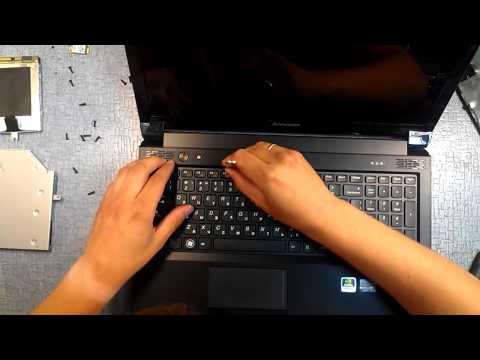 ГНТИ - Как разобрать ноутбук Lenovo IdeaPad B570 (Lenovo IdeaPad B570 disassembly) - Видеорепортажи из мира науки и техники