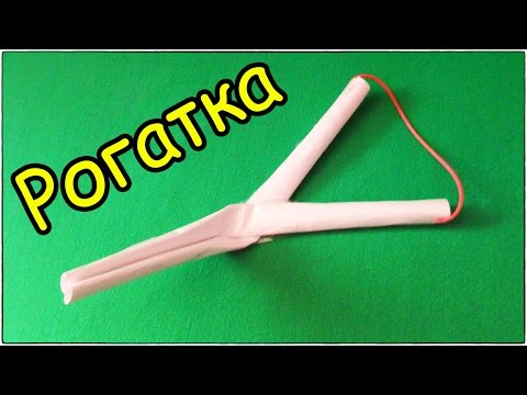 Как сделать рогатку из резинок и скрепки