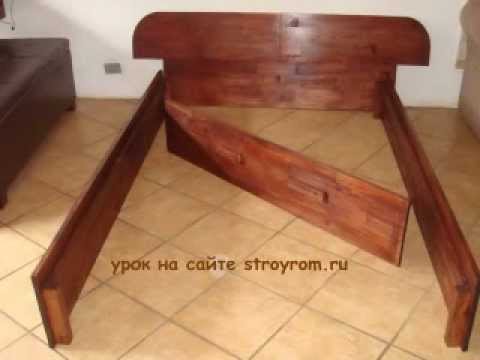 Делаем кровать из дерева своими руками