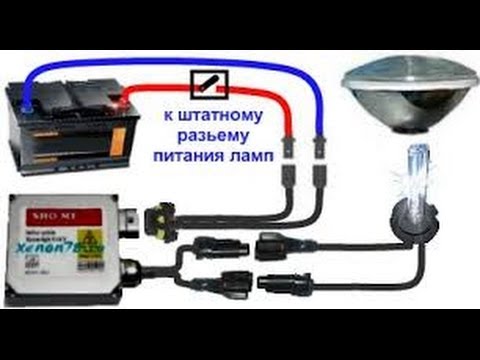 Подключения биксенона