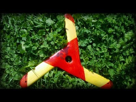 Бумеранг из картона видео