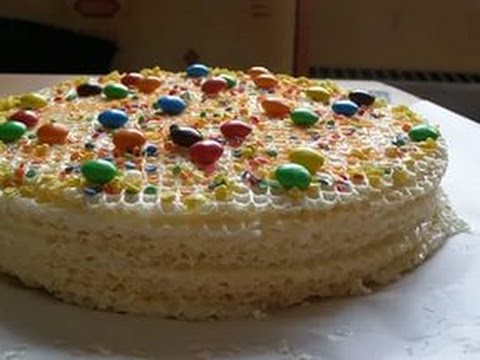Торт из вафельных коржей рецепт в домашних условиях с бананами