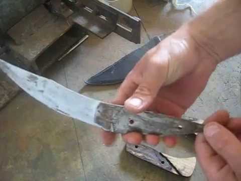 Как сделать нож из косы видео