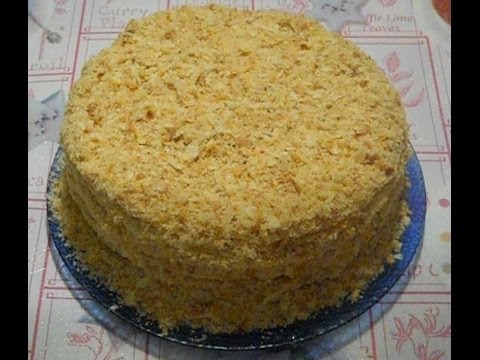 Лёгкий торта наполеон в домашних условиях