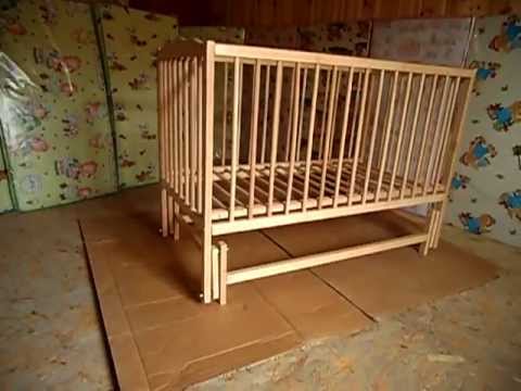 Как сделать чтоб кроватка детская качалась