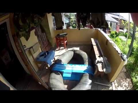 Лодка из камеры видео