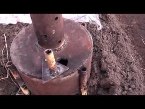Печь на отработке без сварки