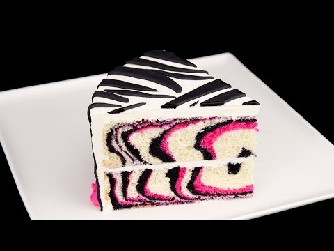 Как сделать торт зебра
