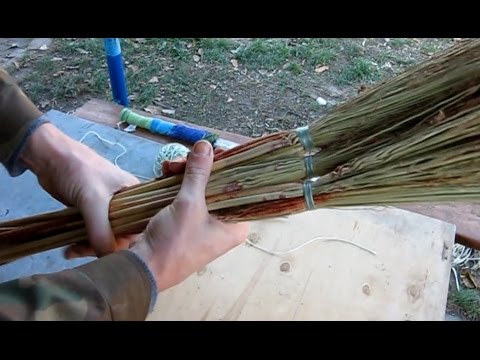 Как связать веник из проса видео Как связать веник из проса видео
