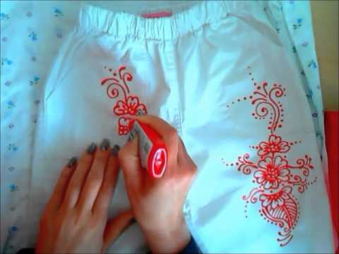 Контур для ткани своими руками