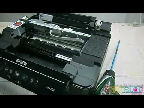 Как заменить памперс на epson xp-800