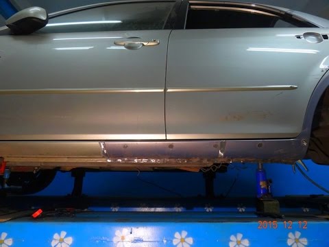 Частичный ремонт порогов автомобиля Частичный ремонт порогов автомобиля