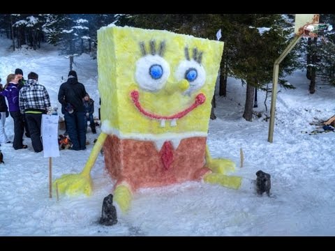 Фигуры из снега своими руками для школы фото как сделать