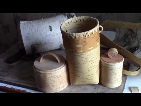 Поршня заплечная охотничья сумка из бересты Поршня заплечная охотничья сумка из бересты