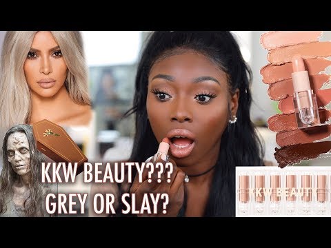 First impressions on new kkw beauty nude creme lipstick collection.